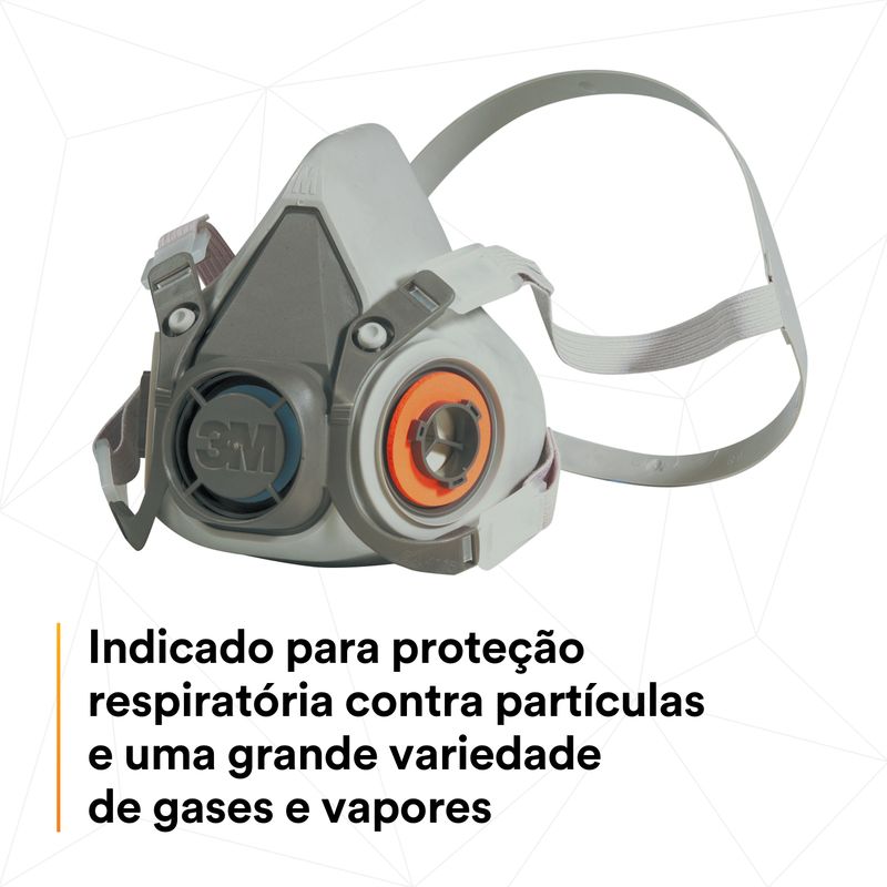 Respirador Semifacial Série 6200 3m - Tamanho M-1788542443056
