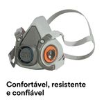 Respirador Semifacial Série 6200 3m - Tamanho M-1788542447559