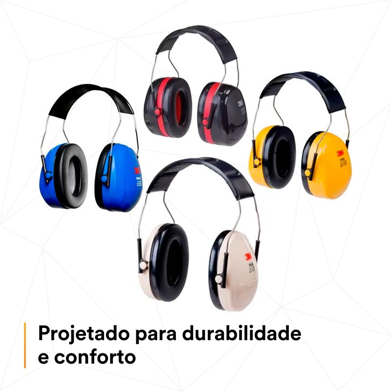 Abafador 23dB Arco Fixo Aço 3M Peltor H9A-1788883967788