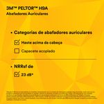 Abafador 23dB Arco Fixo Aço 3M Peltor H9A-1788883987678