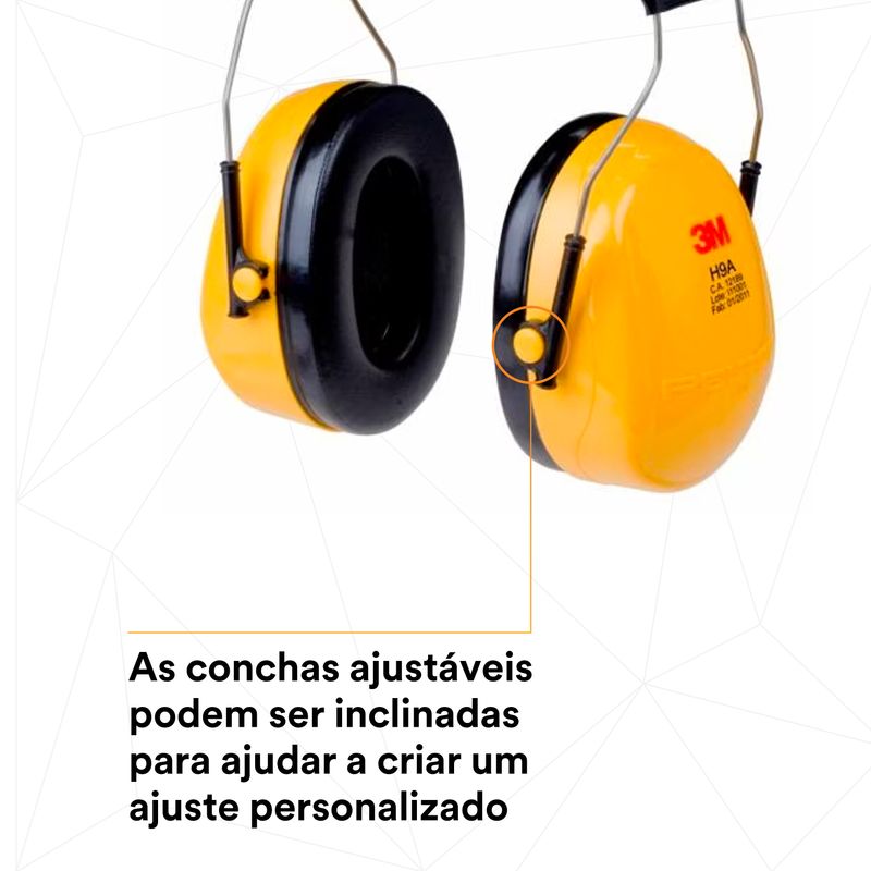 Abafador 23dB Arco Fixo Aço 3M Peltor H9A-1788883992102