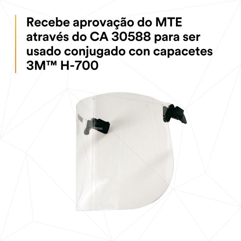 Lente Kit Protetor Facial 3M V2C Incolor-1788898958847