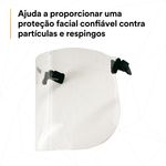 Lente Kit Protetor Facial 3M V2C Incolor-1788898963301