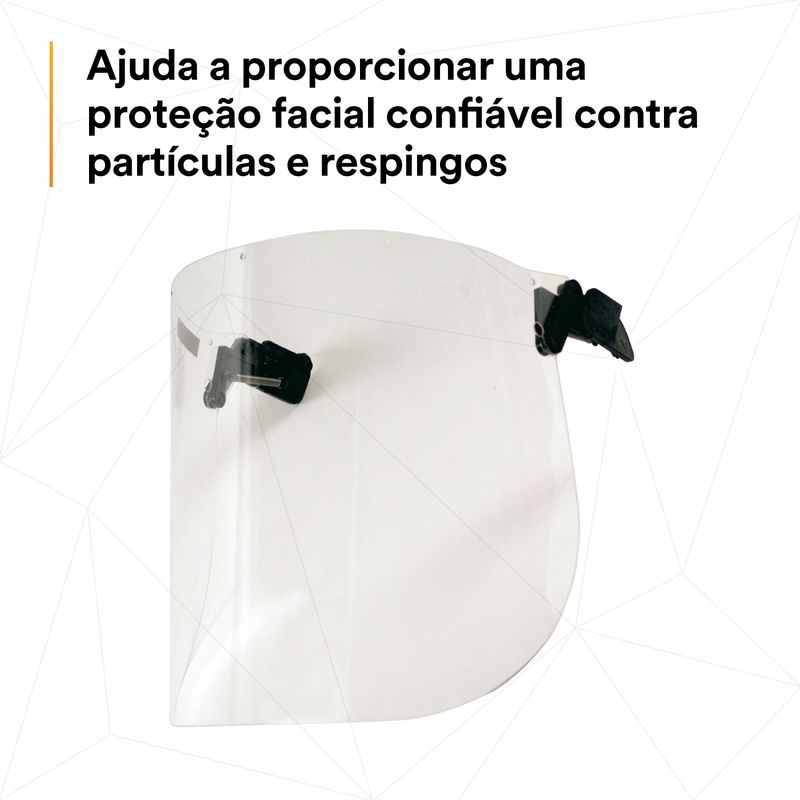 Lente Kit Protetor Facial 3M V2C Incolor-1788898963301