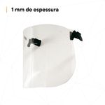 Lente Kit Protetor Facial 3M V2C Incolor-1788898967812