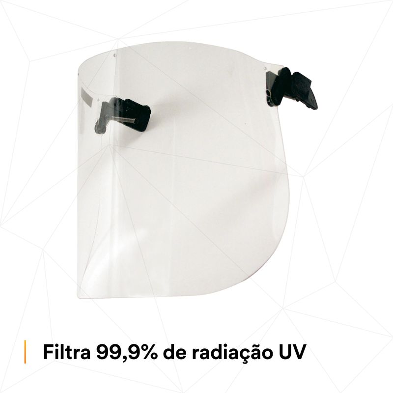Lente Kit Protetor Facial 3M V2C Incolor-1788898979930