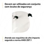 Lente Kit Protetor Facial 3M V2C Incolor-1788898989488