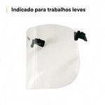 Lente Kit Protetor Facial 3M V2C Incolor-1788898994014