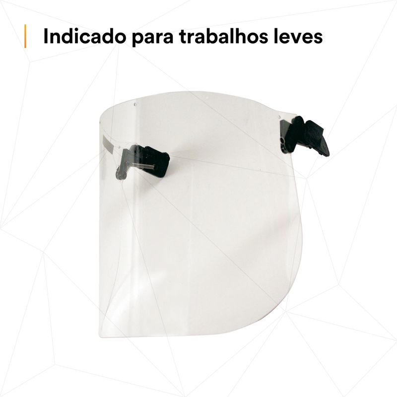 Lente Kit Protetor Facial 3M V2C Incolor-1788898994014