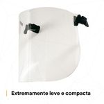 Lente Kit Protetor Facial 3M V2C Incolor-1788898998056
