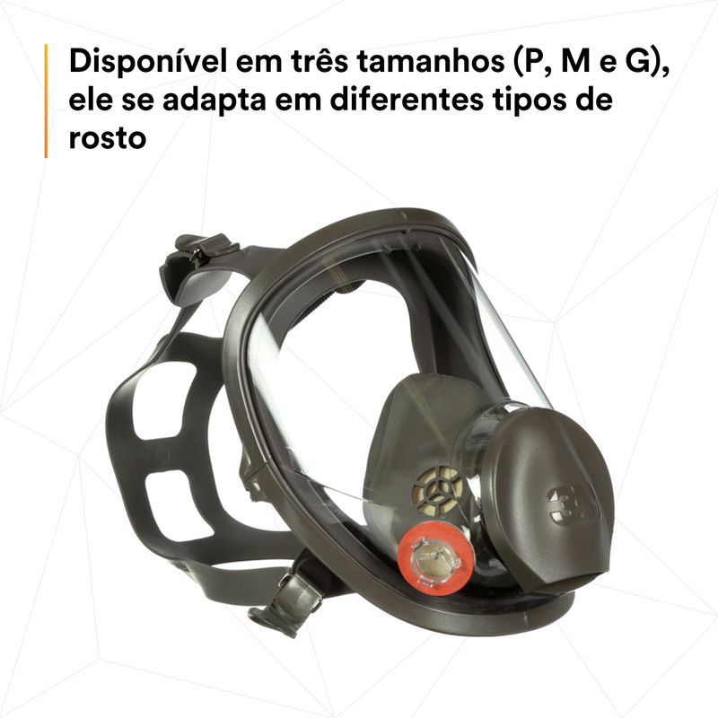 Respirador Facial Inteira Série 6800 3m - Tamanho M-1788960657722
