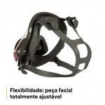 Respirador Facial Inteira Série 6800 3m - Tamanho G-1788960910769