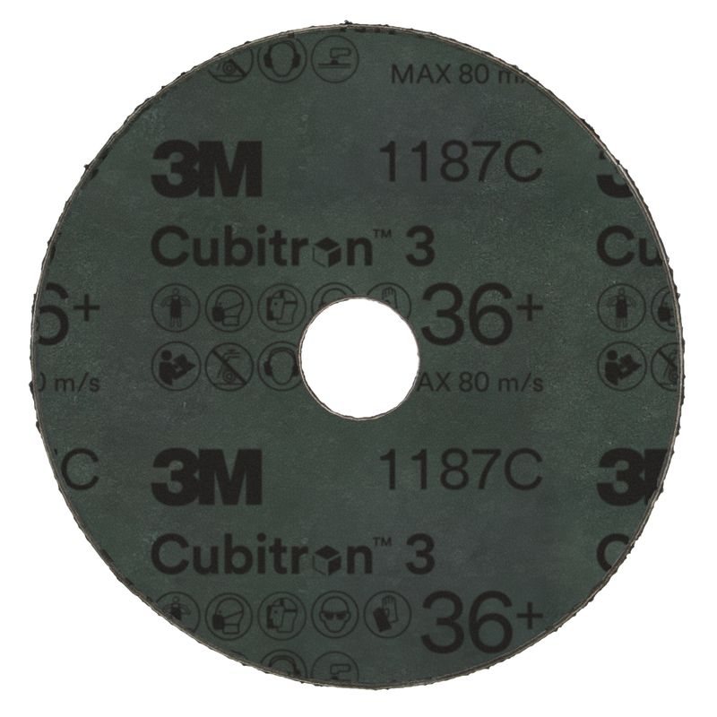 DISCO FIBRA GR36 115MM 4,5POL F22,2MM 7/8POL 3M CUBITRON 3 1187C                                    -1789152097208
