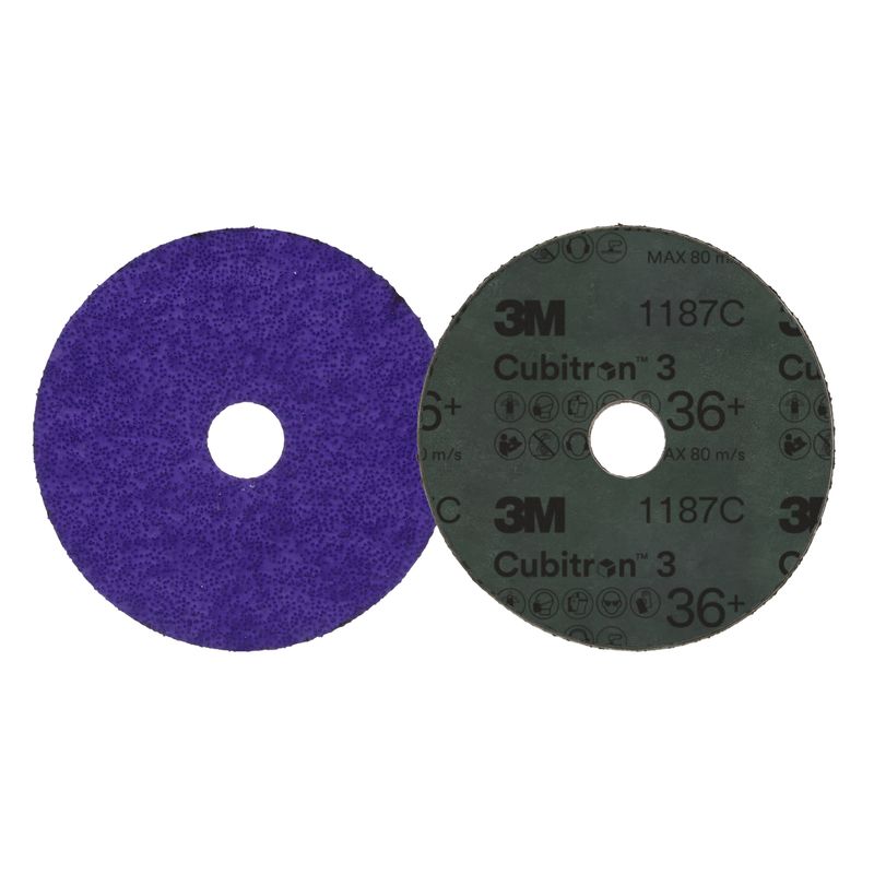DISCO FIBRA GR36 115MM 4,5POL F22,2MM 7/8POL 3M CUBITRON 3 1187C                                    -1789152101144