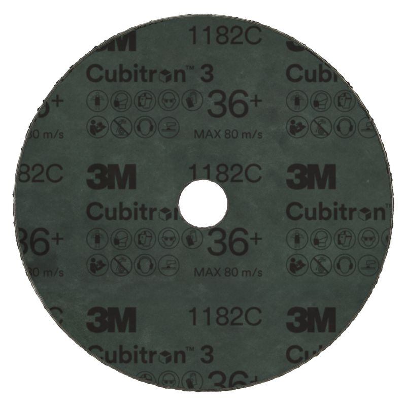 DISCO FIBRA GR36 178MM 7,0POL F22,2MM 7/8POL 3M CUBITRON 3 1182C                                    -1789152167299