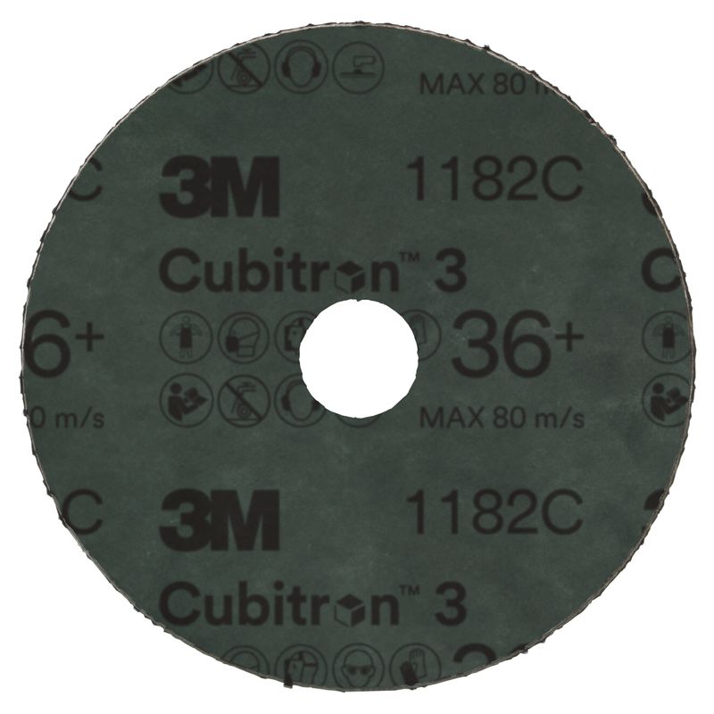 DISCO FIBRA GR36 115MM 4,5POL F22,2MM 7/8POL 3M CUBITRON 3 1182C                                    -1789152968551