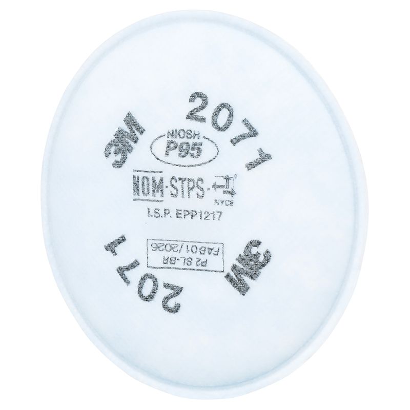 Filtro Mecânico 2071 P2 - Contra Poeiras, Névoas e Fumos 3m                                         -1789153363815