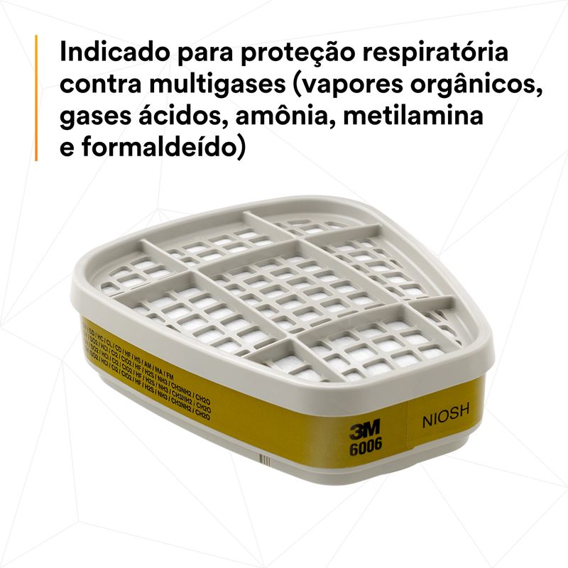 Cartucho Químico 6006 - Multigases 3m                                                               -1789153648035