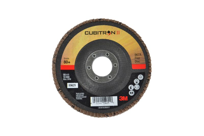DISCO FLAP GR40+ T29 115MM 4,5POL F22,2MM 7/8POL 3M CUBITRON II 967A                                -1789154658580